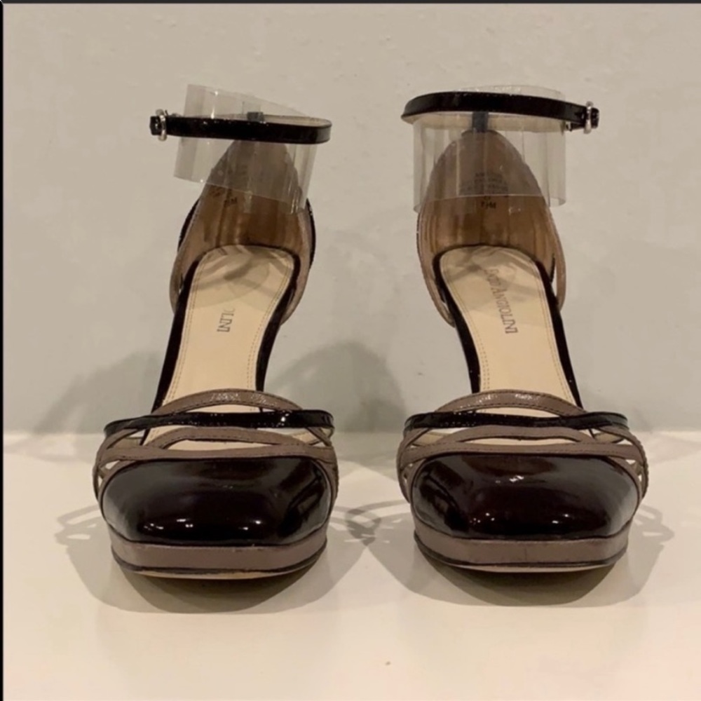 Enzo Angliolini Dark Brown/Cocoa Heels Size 7.5 - image 3